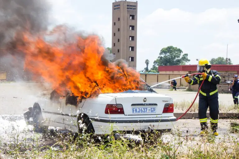 Car on fire