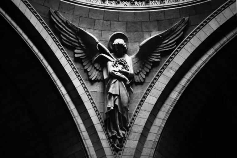 angel bas relief