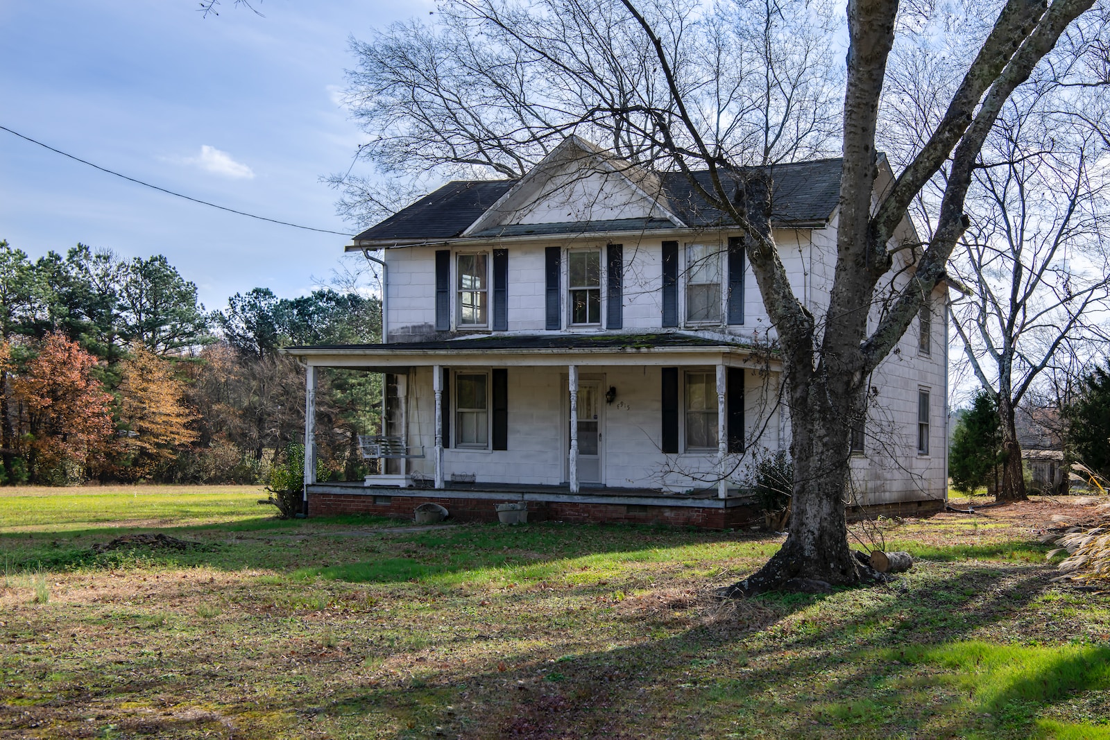 white and gray 2 storey house