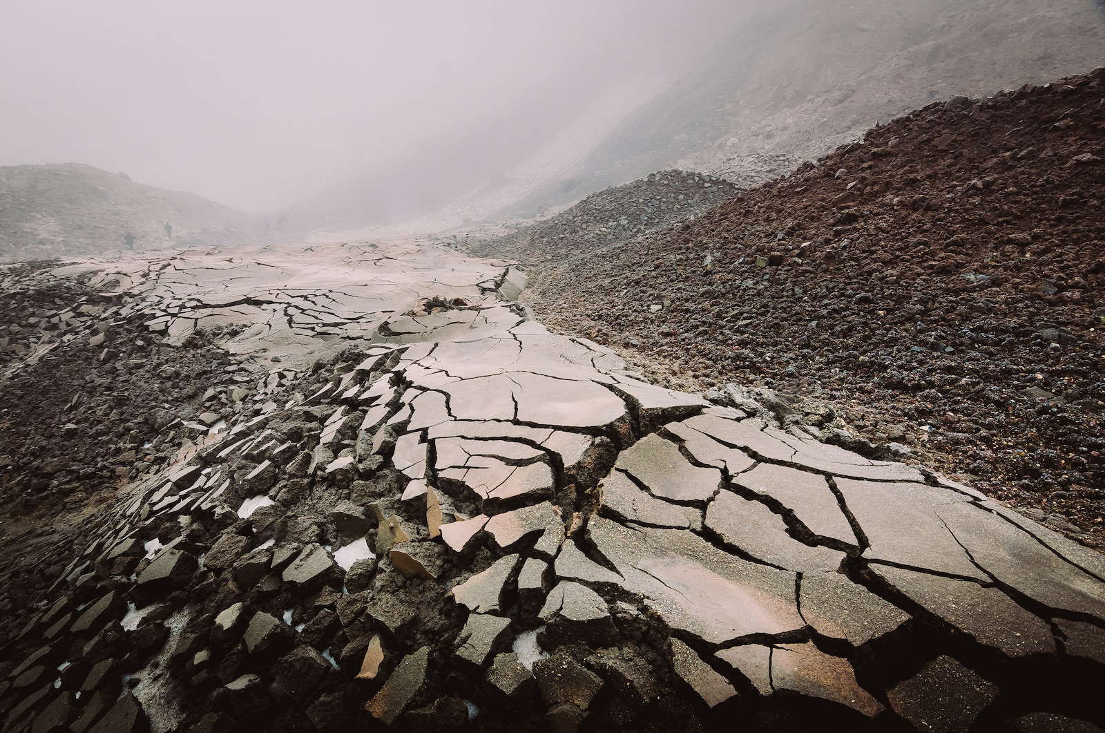 cracked dirt road